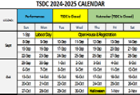 TSDC Calendar